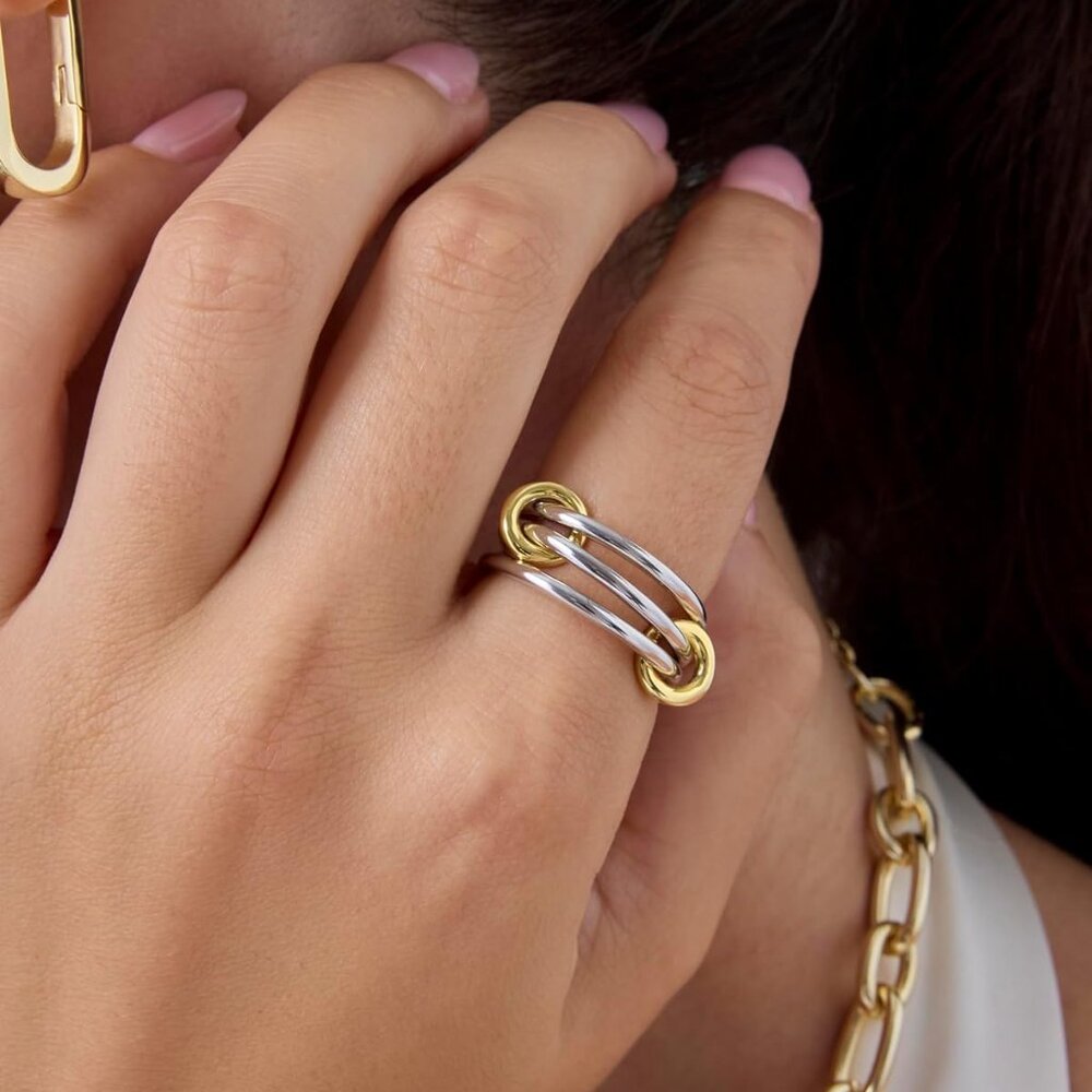 Versatile 14k Gold Plated Stackable Rings - Gift-… - image 2
